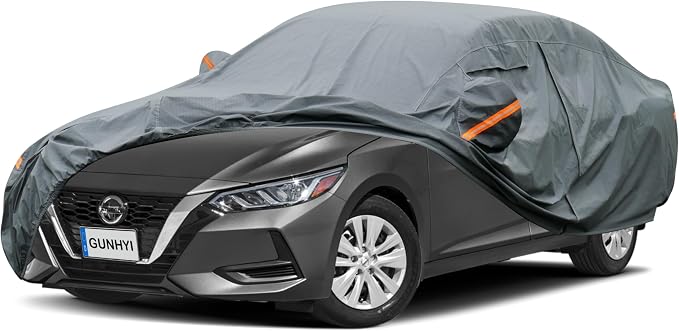 Premium Car Cover Custom Fit Nissan Sentra, 16 Layers Heavy Duty Car Cover by GUNHYI