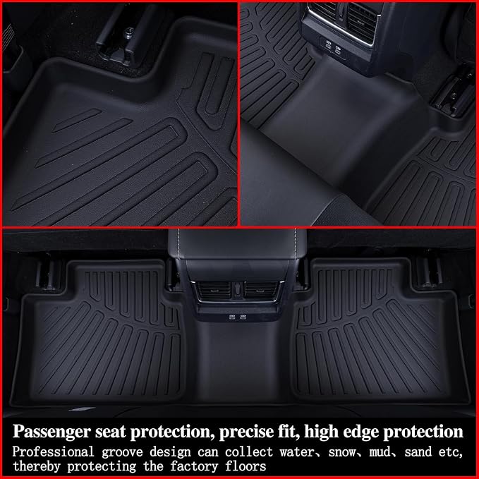 Floor Mat for 2025 Nissan Armada Only Suit for 7 Seats, TPE All Weather - Image 3