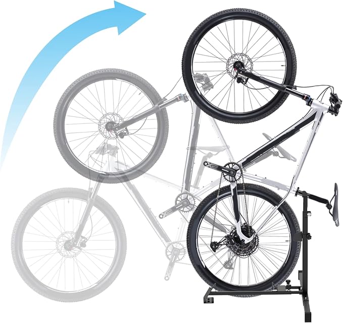 Foozet Bike Stand, Vertical Bike Rack Garage, Space-Saving Rack - Image 9