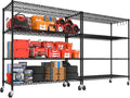 PrimeZone 2 Packs 55.5" W x 24" D x 80" H Heavy Duty Wire Storage Shelves by PrimeZone