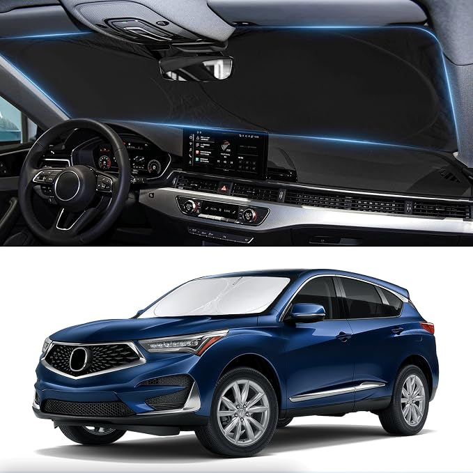 Windshield Sunshade for Acura RDX 2013 2019-2023 2024 2025 2026 210T 2-Layer by INSAUTO