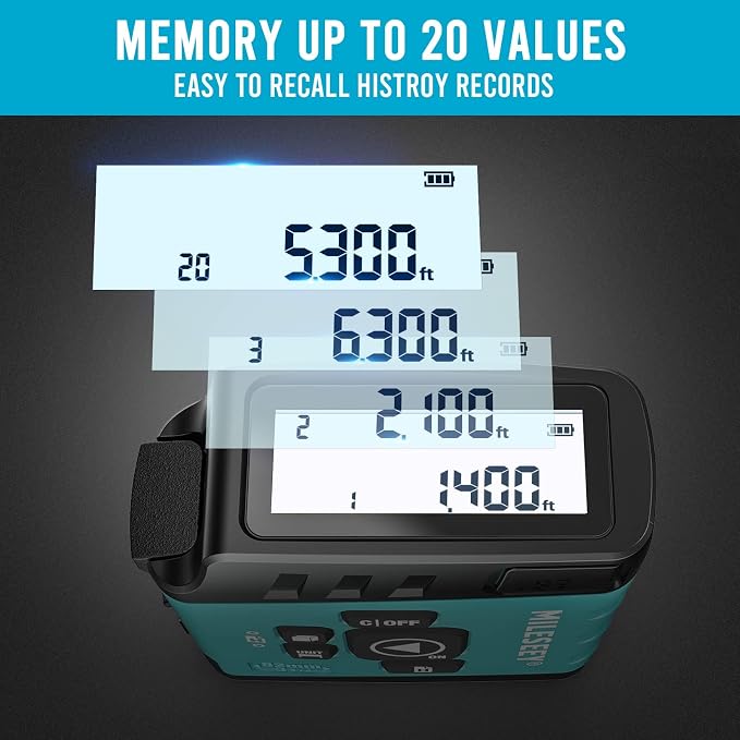 MiLESEEY DT20 Laser Tape Measure 3-in-1, 130FT Laser Distance Meter, 16FT - Image 7
