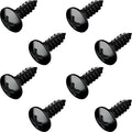Black Oxide Stainless Steel License Plate Screws by PrimeAve