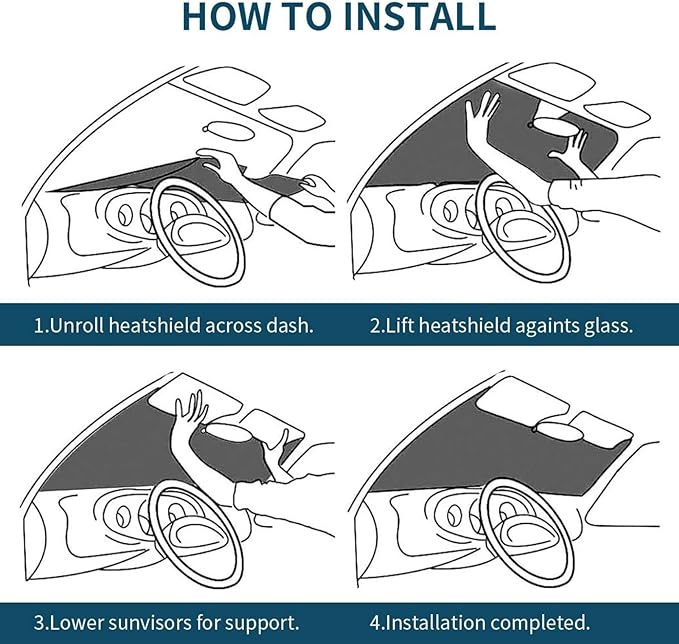 Duck Car Windshield Sunshade Front Window Sun Visor Protector Foldable Shield - Image 8