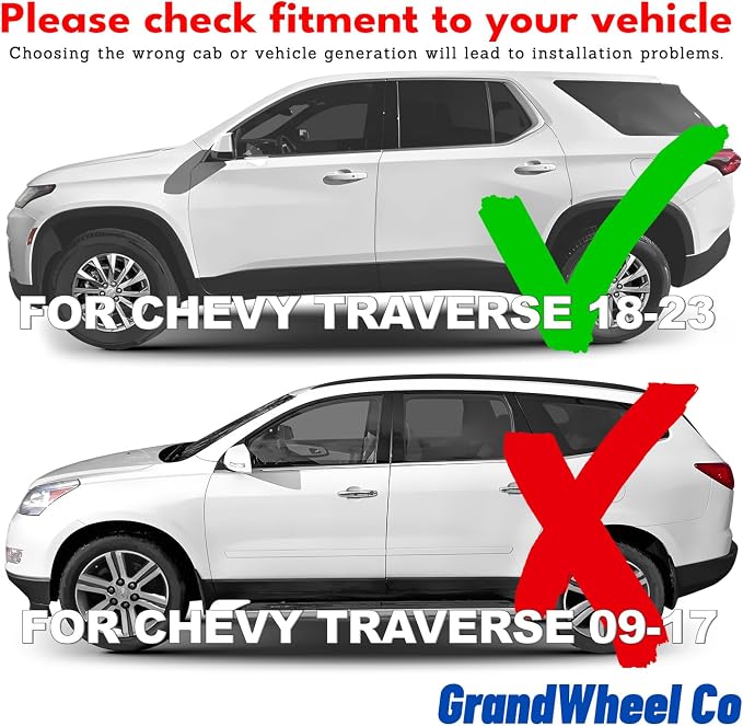GrandWheel Co Smoke Tinted in-Channel Side Window Vent Visor Deflectors Rain - Image 2