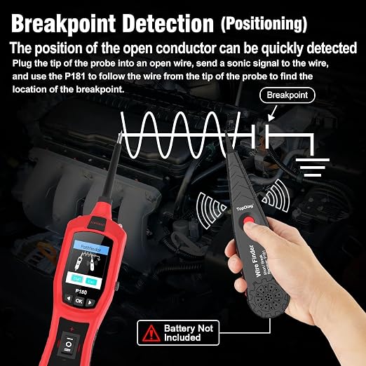 Circuit Breaker Finder Tool, Battery Tester, AC DC Voltage Tester, Fuel - Image 9