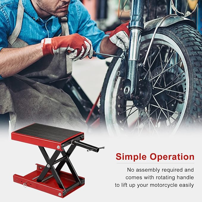 TUFFIOM 1100LBS Motorcycle Scissor Lift Jack，Height Adjustable - Image 6