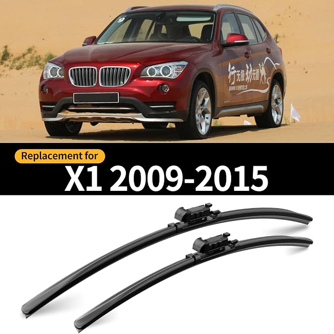 Replacement for BMW X1 2009-2015 Windshield Wiper Blades, 3 Pieces of Car Front - Image 2