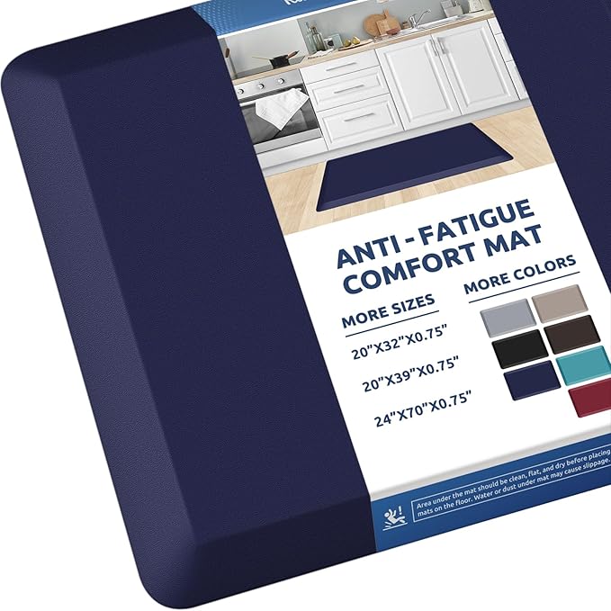 KitchenClouds Kitchen Mat Cushioned Anti Fatigue Rug 20"x32" Waterproof by KitchenClouds