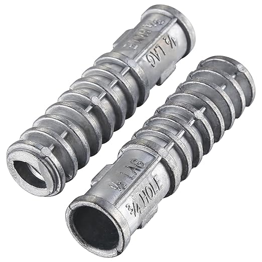 Wensilon 3/8 * 1-3/4 Lag Shield Anchor Long Zinc Alloy Bolts Concrete Anchors by Wensilon