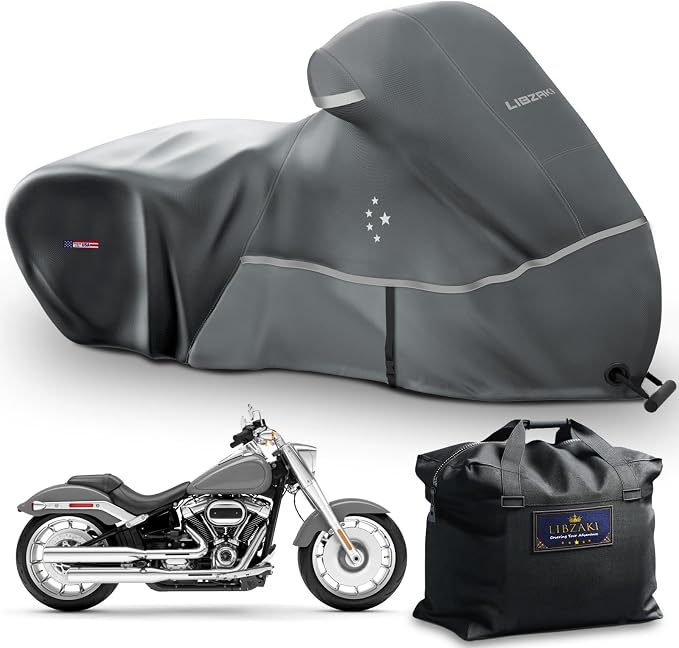 Motorcycle Cover LI LIBZAKI 600D Heavy Duty Storage All Season Universal by LILIBZAKI