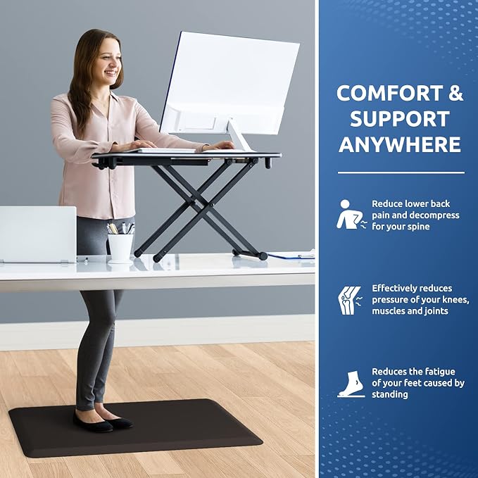 KitchenClouds Kitchen Mat Cushioned Anti Fatigue Rug 17.3"x28" Waterproof Non - Image 4
