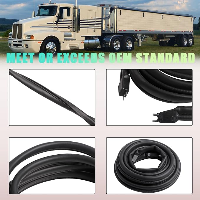 ZONFANT Cab Rubber Weatherstrip Car Door Seal Compatible - Image 5