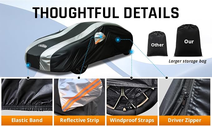 Car Covers for Automobiles All Weather Waterproof - Image 4