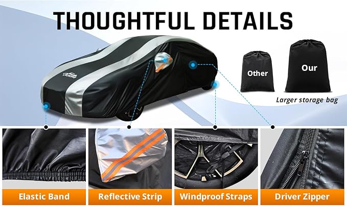 Car Cover Waterproof All Weather Protection - Image 4