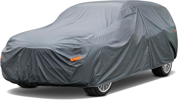 16 Layers Large SUV Car Cover Waterproof All Weather Heavy Duty, Universal Fit by GUNHYI