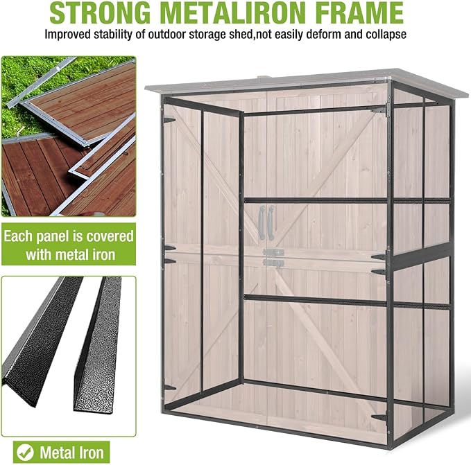 Outdoor Storage Shed Large Cabinet - Image 3