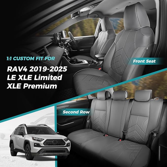 for Toyota RAV4 Seat Covers 2019 2020 2021 2022 2023 2024 2025 RAV 4 Prime & - Image 7