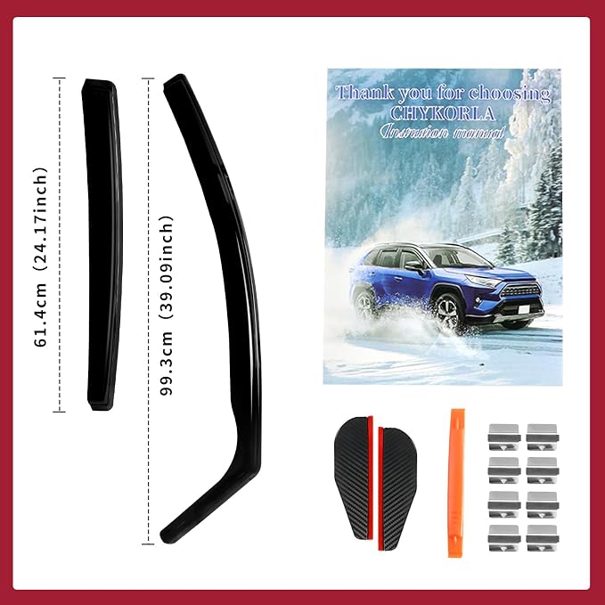 in Channel Rain Guards Fit for 2017-2025 Subaru Impreza Hatchback, Crosstrek - Image 7
