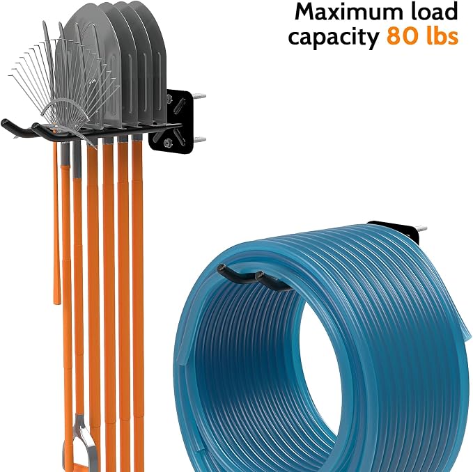 2PCS Racks for chairs, 12.4 inch Garage Hooks, Heavy Duty Hooks, Wall Mount - Image 3