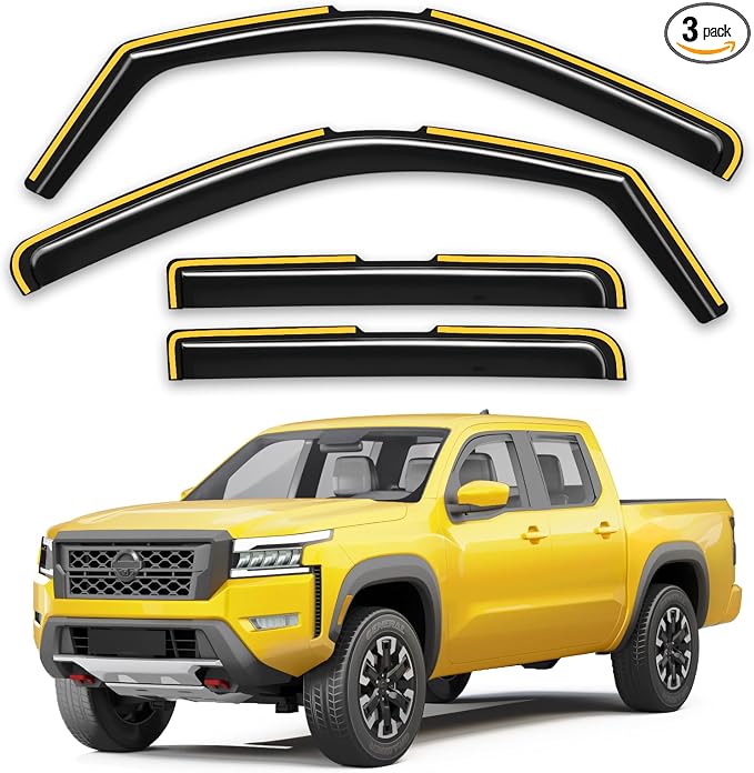 in-Channel Window Rain Guards Fit by Unknown