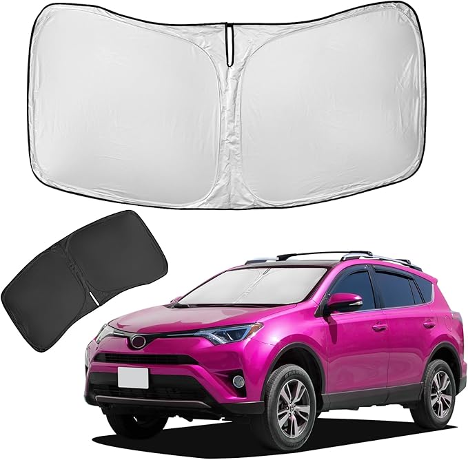 for 2025 Toyota RAV4 Sun Shade Sunshade Windshield Cover 4-Layers Front Window by ZOIBVCARSUNSHADE