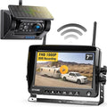 Magnetic Solar Wireless Backup Camera HD1080P 3 Mins DIY Installation DVR 7" by DVKNM