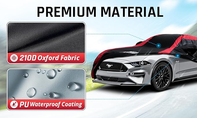 Mustang Car Cover Waterproof All Weather - Image 3