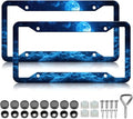 Moon Galaxy Starry Sky License Plate Frames by Unknown