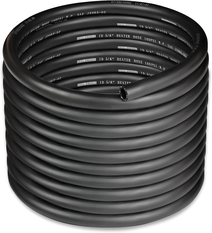 EVIL ENERGY 5/8" Heater Hose Coolant Radiator Straight 100PSI SAE 20R3 25FT by EVILENERGY