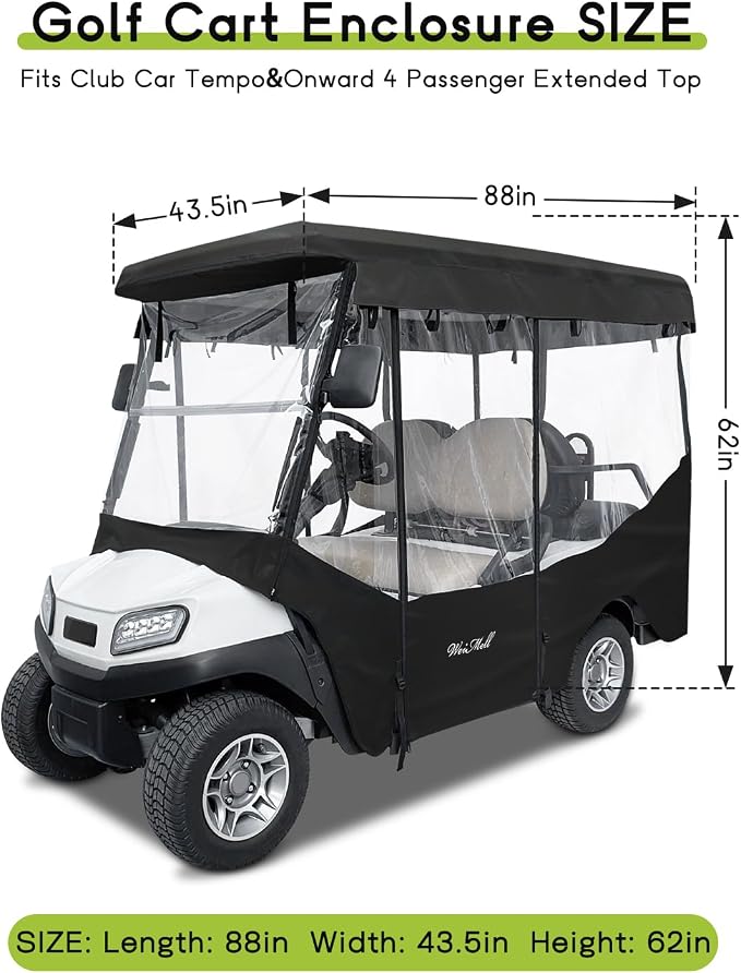 Golf Cart Enclosure 4 Passenger - Image 2