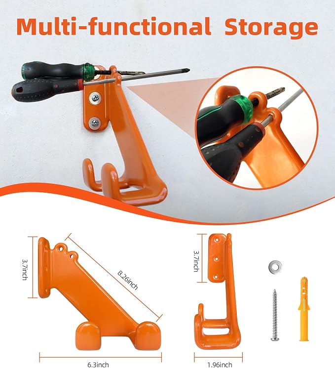 Chainsaw Hanger, 3 Pack Chainsaw Wall Mount, Heavy Duty Chainsaw Holder - Image 4