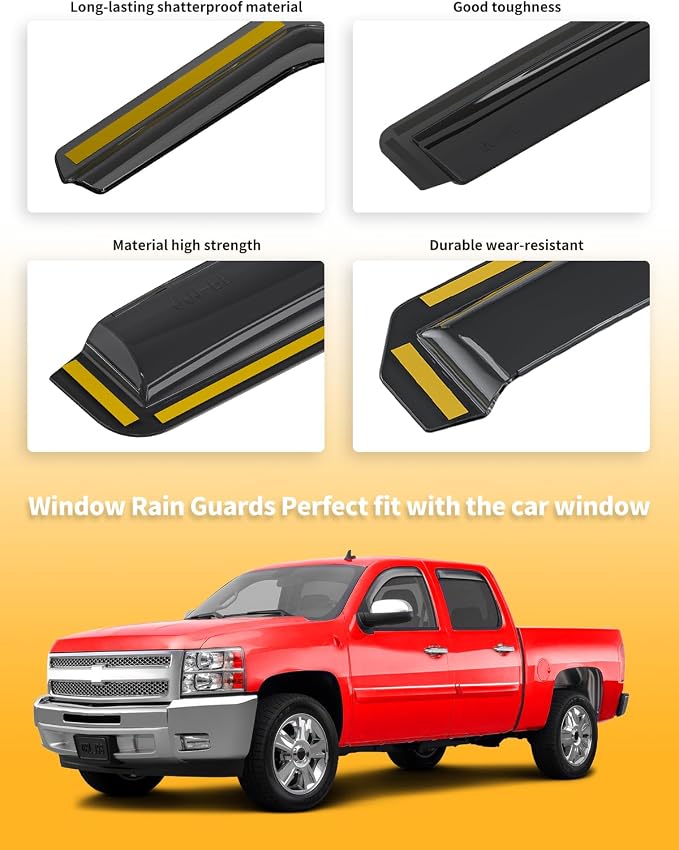 in-Channel Window Rain Guards Fit - Image 8