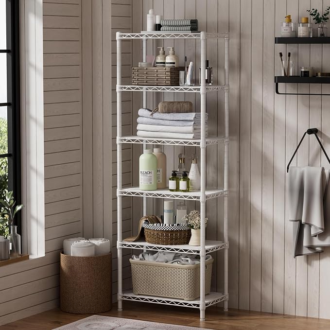 SINGAYE 6 Small Wire Shelves Kitchen Pantry Close Home Organizers and Storage - Image 9