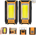 2-Pack LED Rechargeable Magnetic Work Light 40W 1500 Lumens, Hanging Hook by innofox