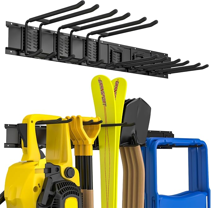 48 Inches Garage Storage, Garage Organization, Wall Mount Garden Tool Organizer by Unknown