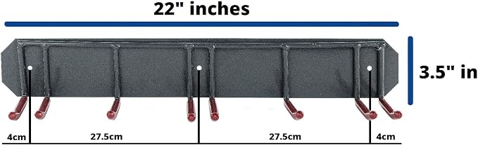 Wall Mounted Horizontal Rack for Storage of Skis and Poles-Heavy Duty - Image 2