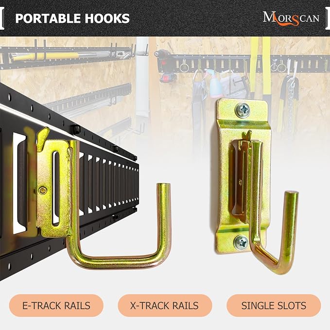10 Pack 2" E Track J Hooks Heavy Duty Galvanized Steel E-Track Tie Down - Image 4
