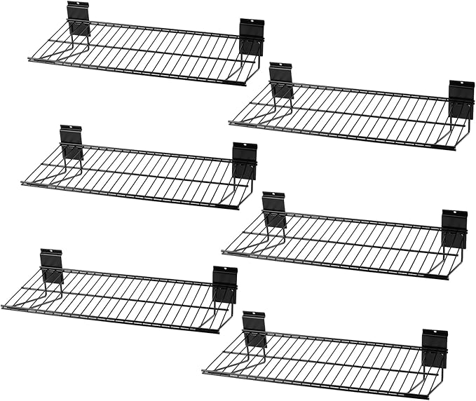 Slatwall Shelves, Slat Wall Accessories, Slat Wall Wire Shelf, Heavy Duty by PYBTOOL