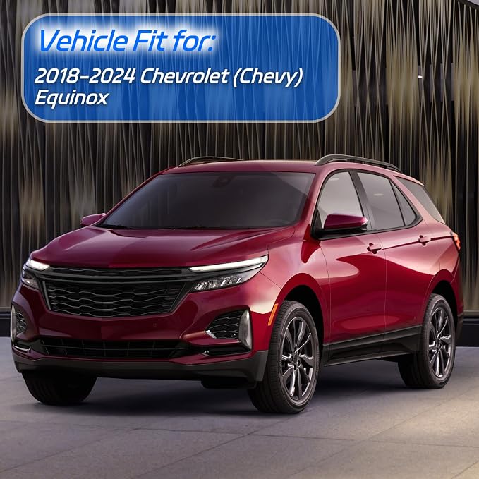 Window Rain Guards for 2018-2024 Chevrolet Equinox, Tape-on Window Visor - Image 2