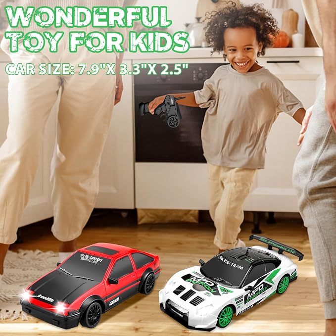 RC Drift Car 2.4GHz 1:24 Scale 4WD Remote Control Car 15KM/H High Speed - Image 6