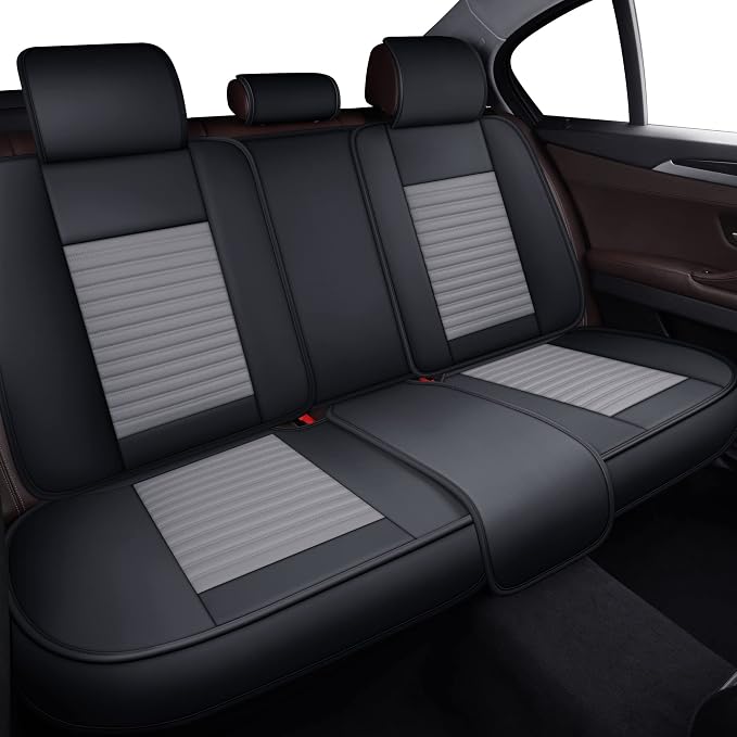 LINGVIDO Car Seat Covers, Breathable and Waterproof Faux Leather Automotive - Image 2