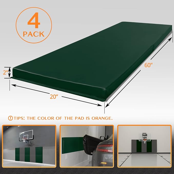 PROGOAL 2"/4" Thick Foam Protection Wall Pad，Gym Basketball-Court - Image 2