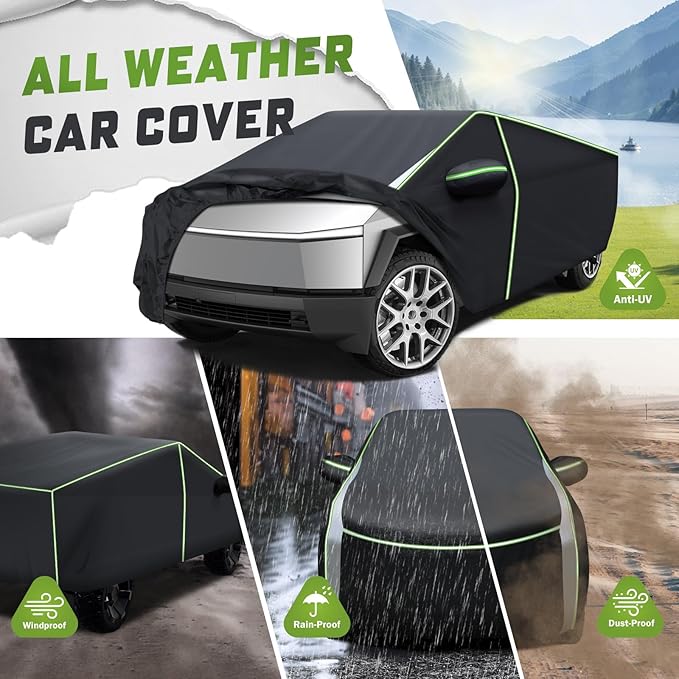 Mixsuper Liner Car Cover for Tesla Cybertruck 2024-2026, 7 Layers Waterproof - Image 4