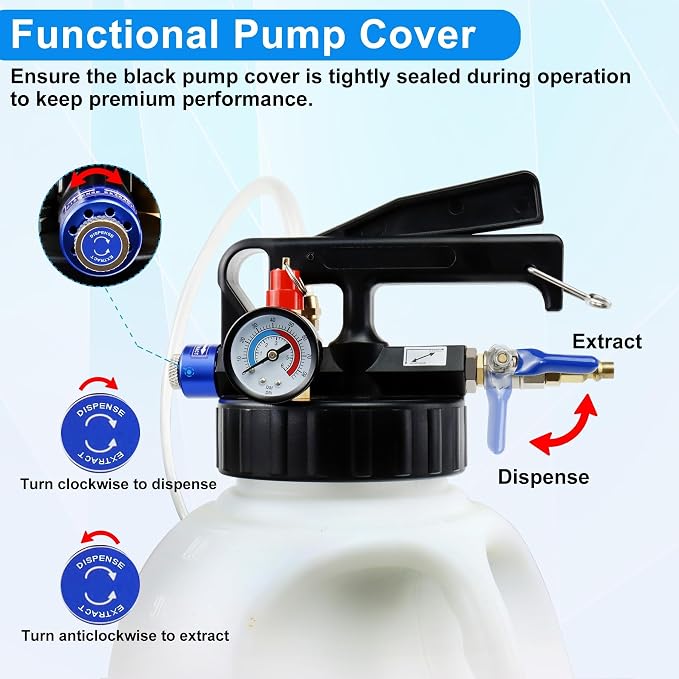 JoyFans 10L Pneumatic Transmission Fluid Pump Extractor and Dispenser, Gearbox - Image 4
