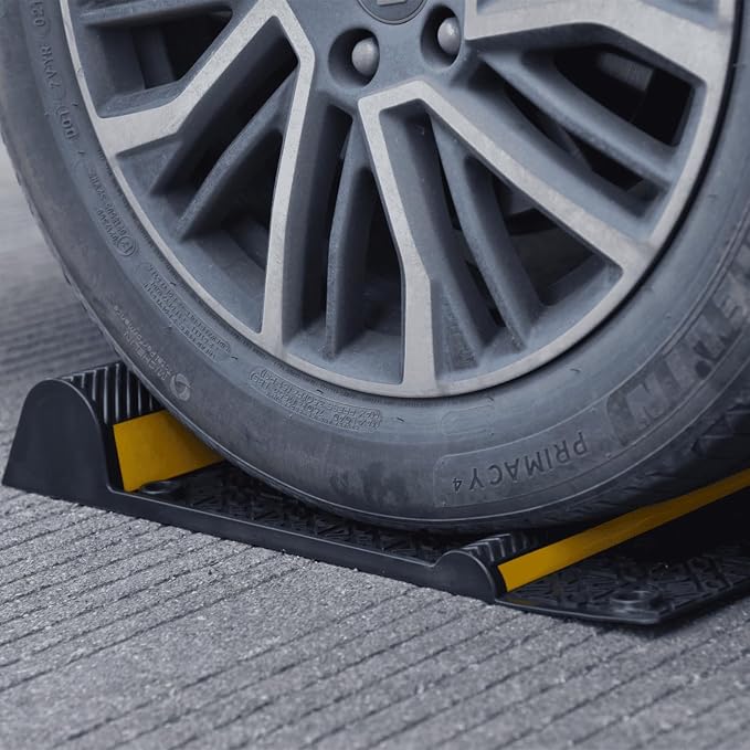 8 Pack Rubber Parking Guide Mat, Anti-Skid Garage Parking Mats, Self-Adhesive - Image 7