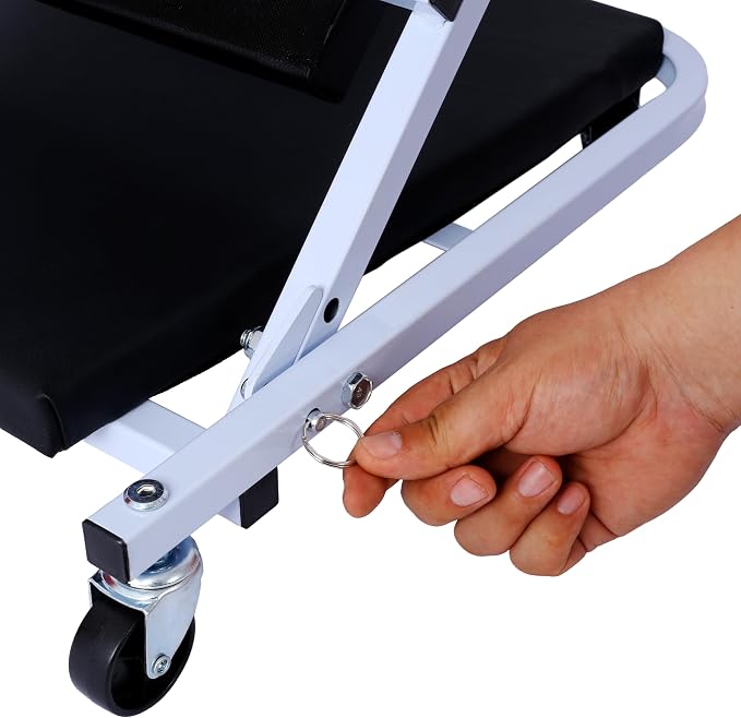 Mechanic Creeper and Stool, 2-in-1 Garage Tool, 300 lbs Capacity, Low Profile - Image 7