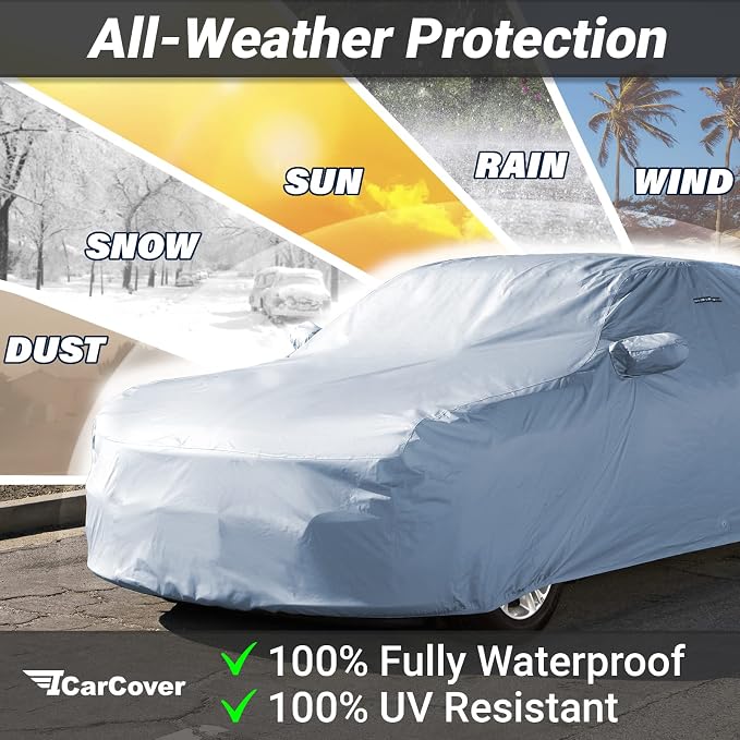 iCarCover Premium Car Cover for 1993-2002 Chevy Camaro STD, SS Heavy Duty - Image 2