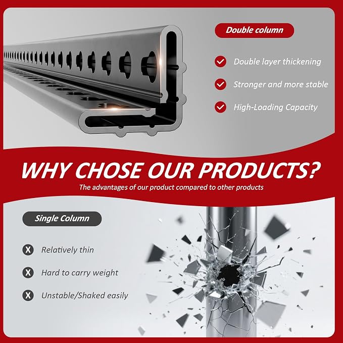60" W Garage Shelving 5-Tier Storage Shelves Adjustable Metal Shelving Units - Image 8
