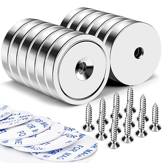 LOVIMAG Neodymium Cup Magnets, 110lb+ Strong, Heavy Duty, Rare Earth, Round Base by LOVIMAG